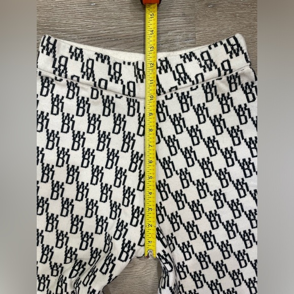 We11done Black and White Logo Knit Jacquard Pants Wool Cashmere - Picture 14 of 16